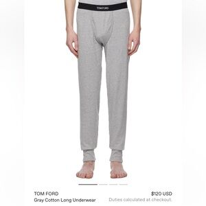 Tom Ford Men's Gray Lounge Pants